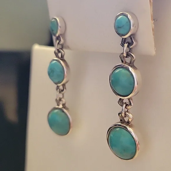 Whitney Kelly 925 Turquoise Earrings - Picture 4 of 7